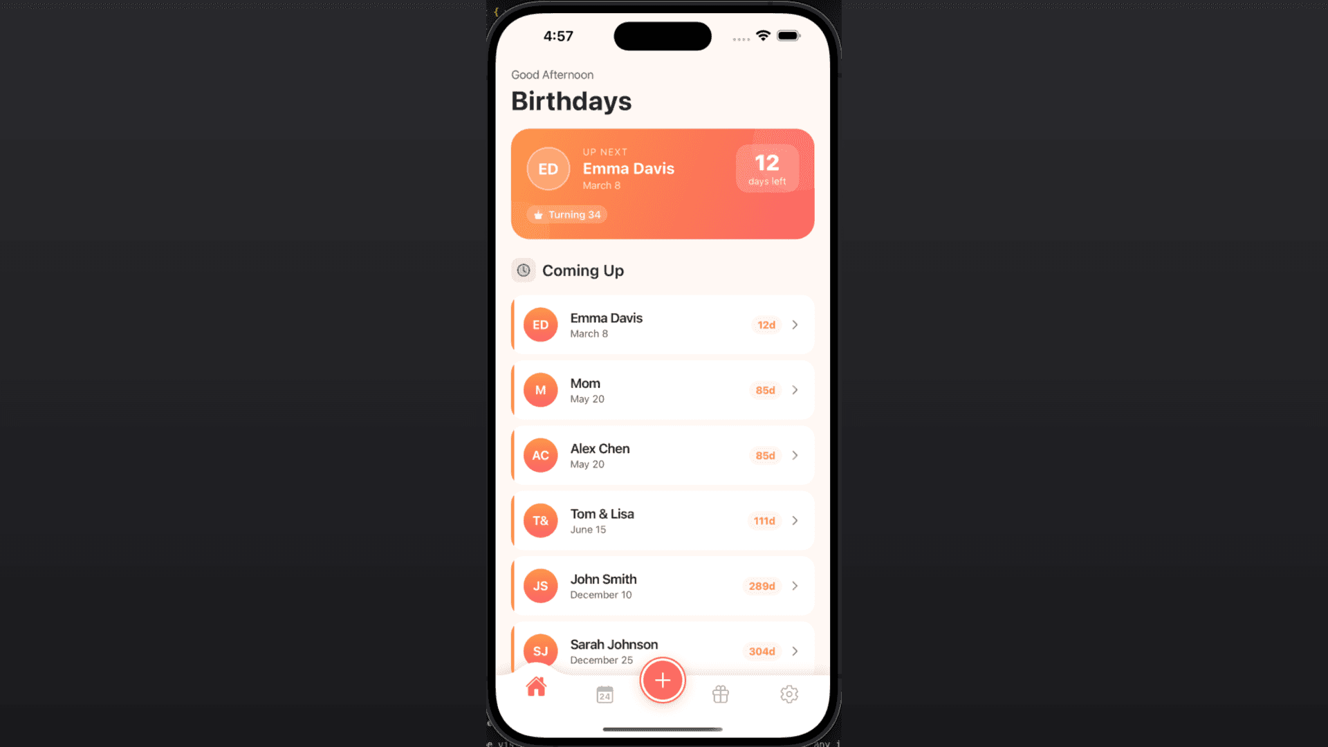 Rembiti - Birthday Reminder App